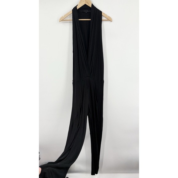 Urban Zen Pants - Urban Zen Donna Karan Jumpsuit Large Artsy Lagenlook Luxury Draped Jersey Plunge